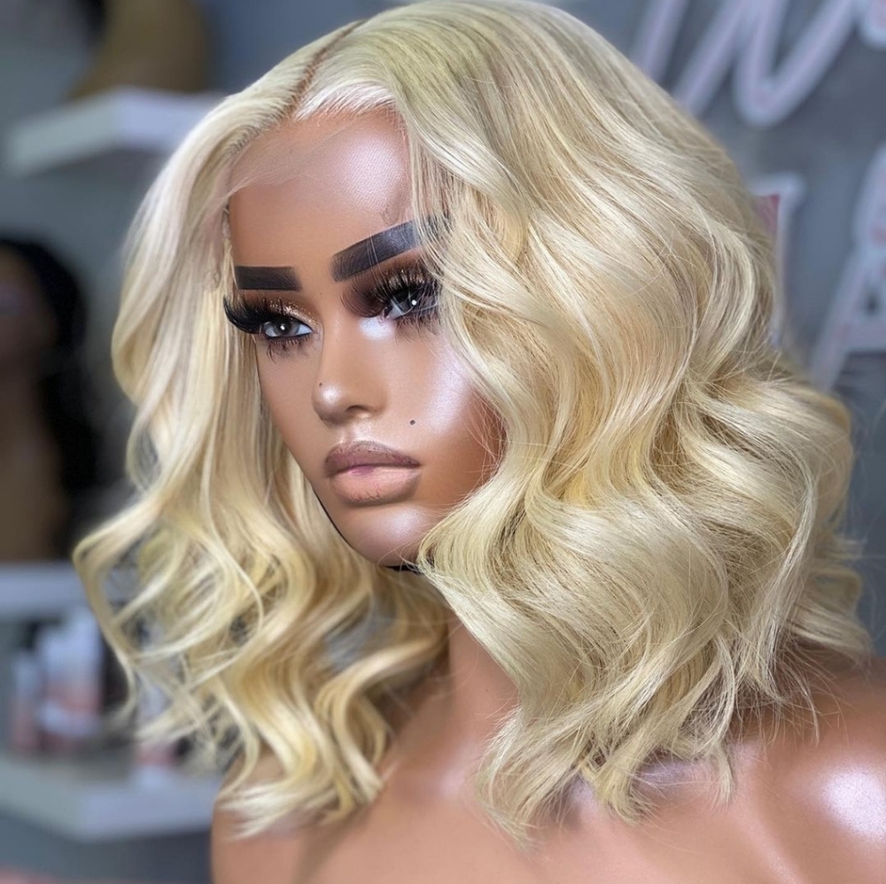 blonde synthetic wig